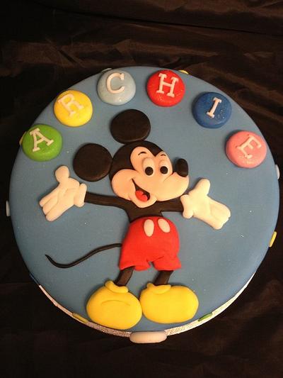 Mickey Mouse cake - Cake by Caron Eveleigh