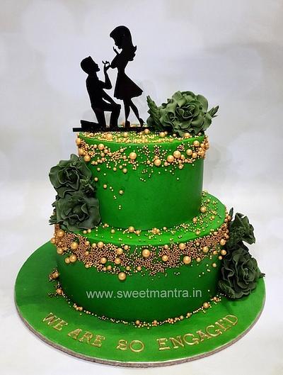 Cake for Ring Ceremony - Cake by Sweet Mantra Homemade Customized Cakes Pune