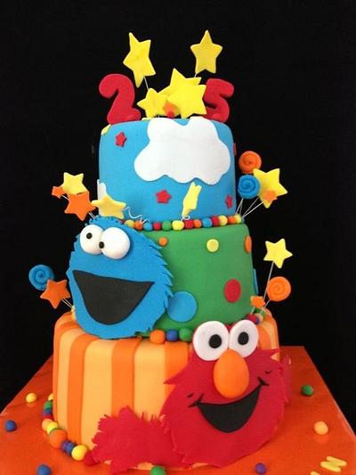 Elmo Cake - Cake by Eva Salazar 