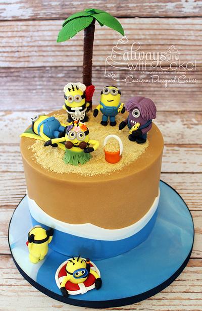 Minion Beach Party - Cake by AlwaysWithCake