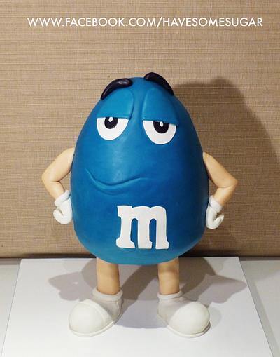 Mr. Blue M&M's - Cake by Margarida Abecassis