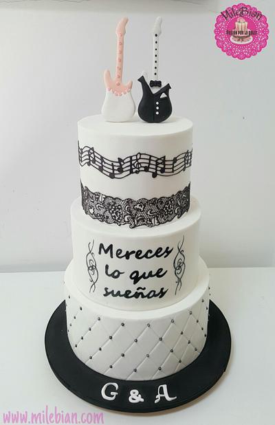 Musical Wedding Cake - Cake by MileBian