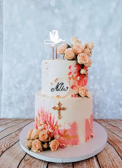 Church pink - Cake by alenascakes