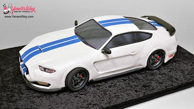 3D Ford Mustang Shelby GT350 Car Cake - Cake by Serdar Yener | Yeners Way - Cake Art Tutorials