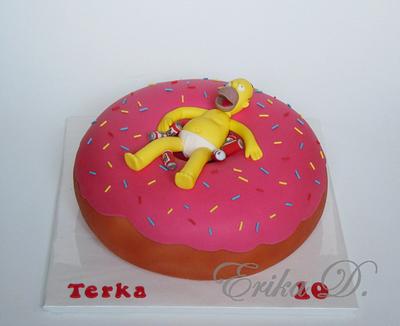  Homer Simpson - Cake by Derika