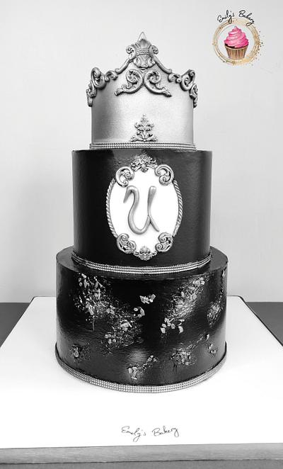 Black and Silver - Cake by Emily's Bakery
