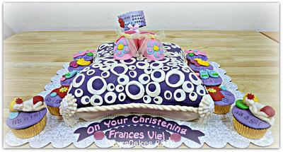 Pillow Cake and Nursery Cupcakes for Christening Baby - Cake by Yusy Sriwindawati