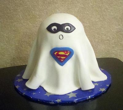 Ghost Super Hero - Cake by Terri Coleman