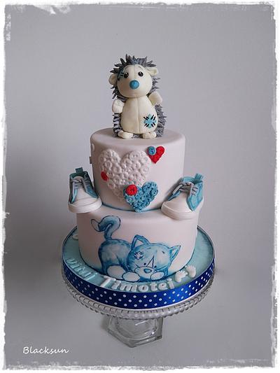 Christening hedgehog :)  - Cake by Zuzana Kmecova