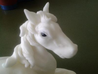 White horse - Cake by Torturicupasiune