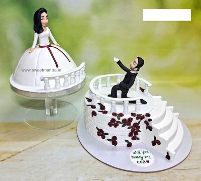 Personalised Engagement cake - Cake by Sweet Mantra Homemade Customized Cakes Pune