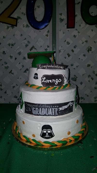 3 Tier Graduation Cake - Cake by cinnamimi