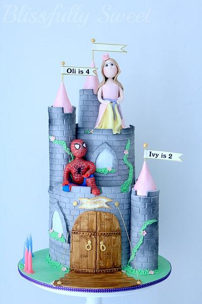 Spiderman & Princess Castle Cake - Cake by Jacki Fanto
