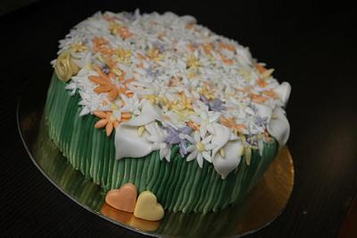 Flower basket - Cake by vikios