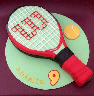Tennis racquet - Cake by Dasa