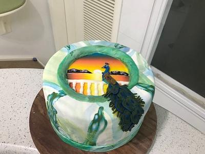 Peacock cake - Cake by alek0