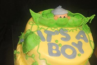 Pea Pod Baby Boy - Cake by Janiepie