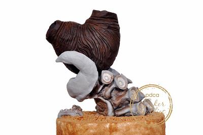 Cakerbuddies Pottery theme Collab : Heart of the Octopus - Cake by GorgeousCakesBLR