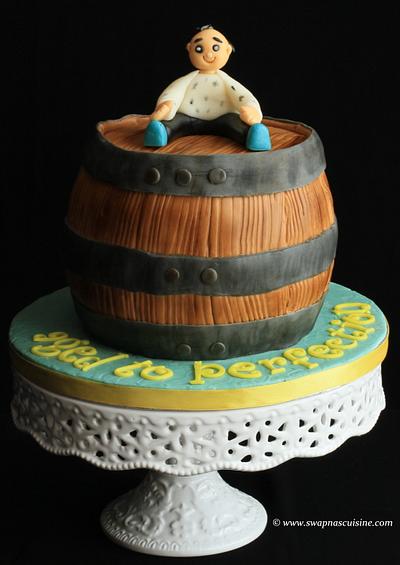 Wine Barrel Cake - Cake by Swapna Mickey