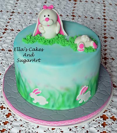 Bunny cake - Cake by EllasCakesAndSugarArt