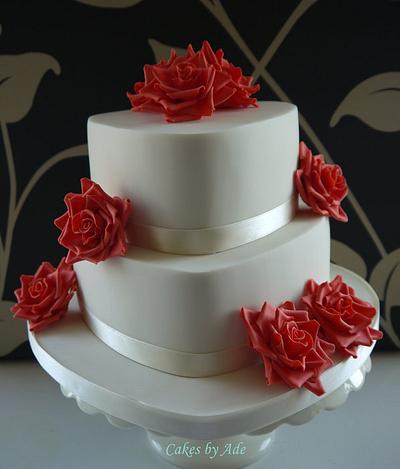Ruby Wedding Anniversary cake - July 2011 - Cake by Cakes by Ade