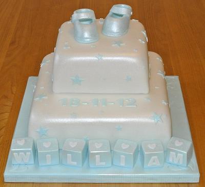 Blue Christening - Cake by SOH