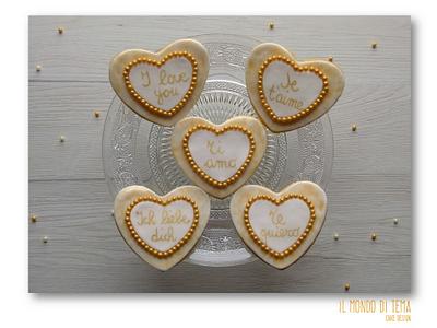 I love you cookies - Cake by Il Mondo di TeMa
