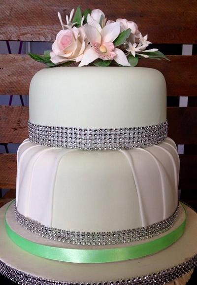Pretty two tier cake - Cake by Michelle George