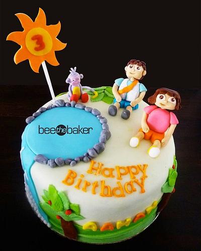 Dora, Diego and Boots - Cake by Bee the Baker