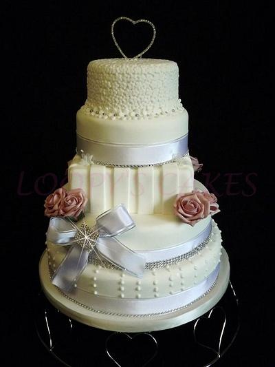 5 tier wedding cake - Cake by Loopy