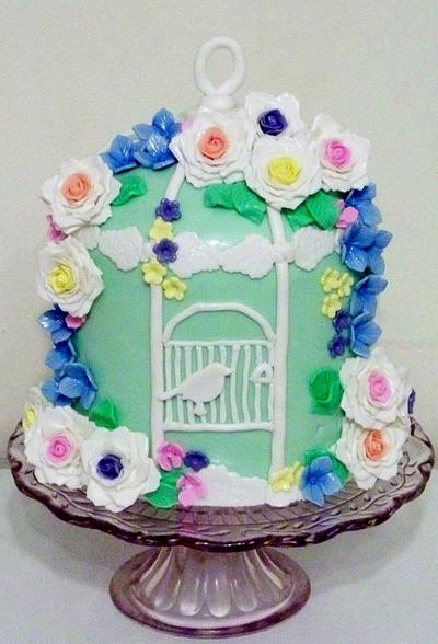 BIRD CAGE CAKE - Cake by Cakes and Cupcakes by Anita