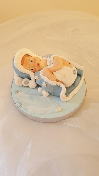 Snow Baby Topper  - Cake by Sabine Schieber 