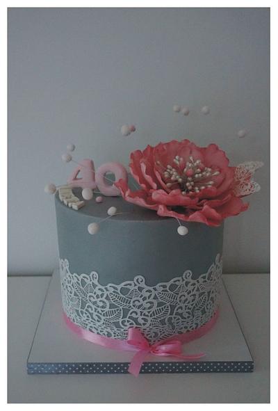 With peony - Cake by KoKo