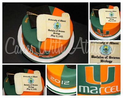 UM Graduation Cake - Cake by Viviana & Guelcys