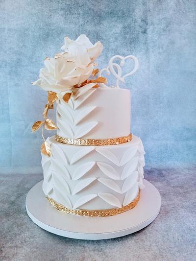 Wedding gold - Cake by alenascakes