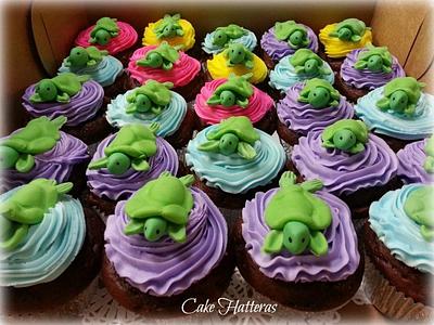 Turtle Cupcakes - Cake by Donna Tokazowski- Cake Hatteras, Martinsburg WV