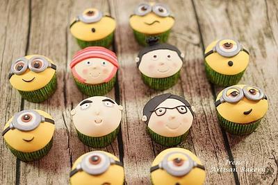 Minions cupcake - Cake by Irene's Artisan Bakery 