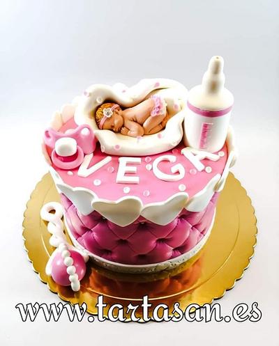 Baby shower  - Cake by TartaSan - Damian Benjamin Button