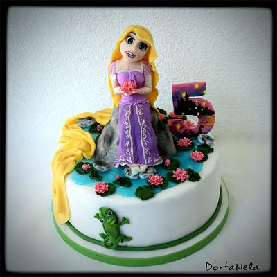 Rapunzel from Tangled - Cake by DortaNela