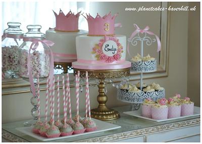 Little Princess Sweet Table - Cake by Planet Cakes