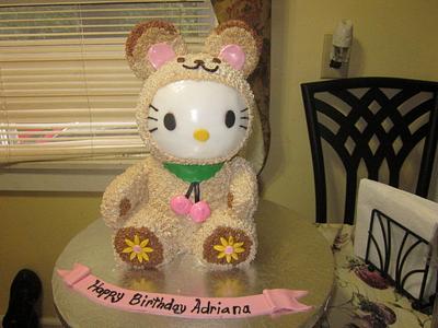 Hello Kitty in Bear Costume - Cake by Paulina