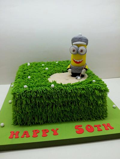 Golfing Minion - Cake by Sarah Poole