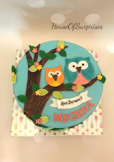 Owl cake - Cake by Shikha