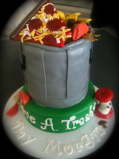 Trash Can Cake - Cake by Amanda Trahan