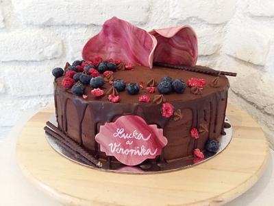 Chocolate and fruits - Cake by ZuzanaHabsudova