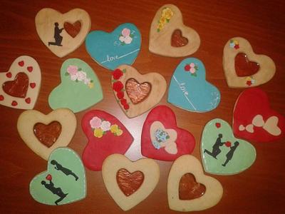 valentine's day cookies - Cake by KamiSpasova