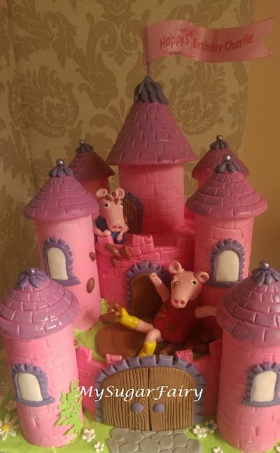 Peppa in a Pink Castle - Cake by MySugarFairyCakes