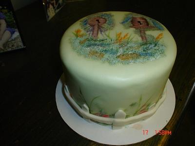 Hand painted cake - Cake by Dana