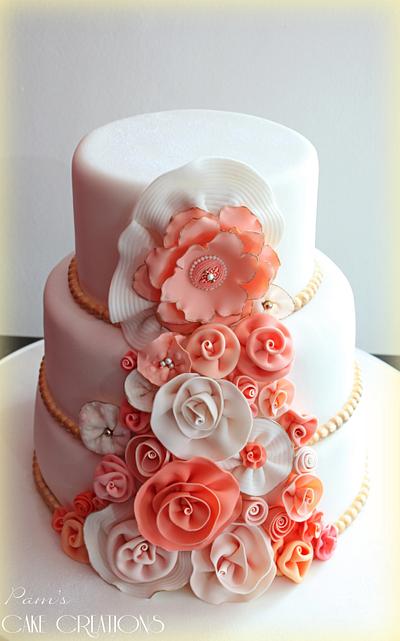 romantic wedding cake - Cake by Pamela Iacobellis