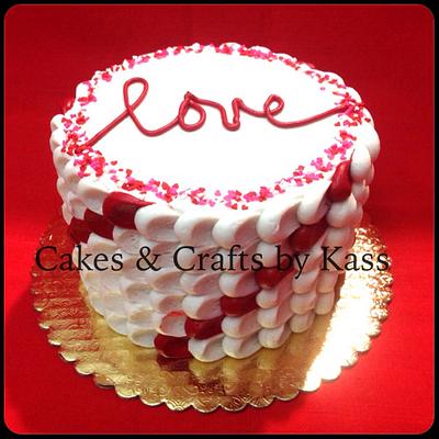 Love Conquers All - Cake by Cakes & Crafts by Kass 